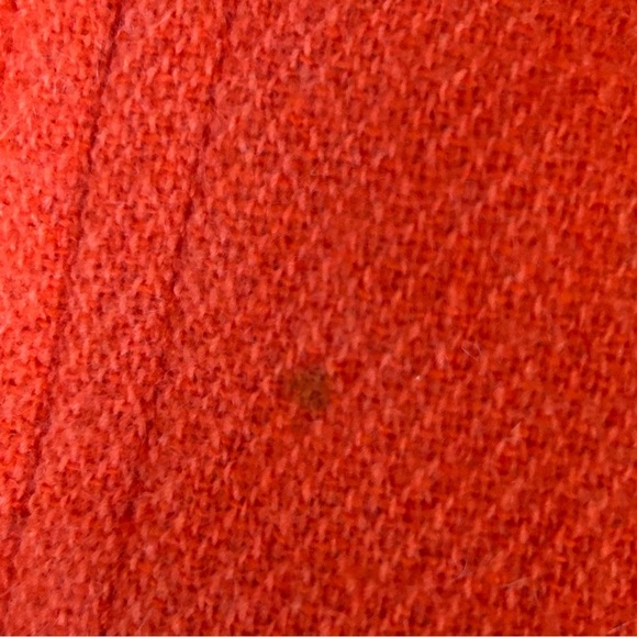 Talbots Women's Vibrant Orange Wool Coat - Picture 5 of 6